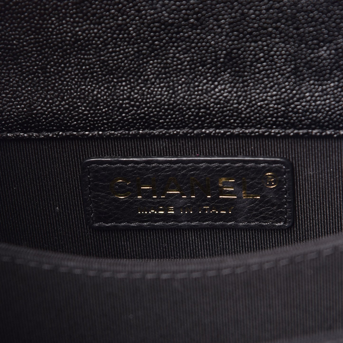Caviar Quilted North South Boy Flap Black