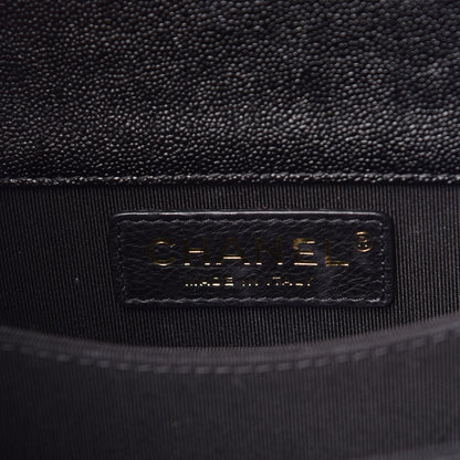 Chanel Caviar Quilted North South Boy Flap Black 5 of 10