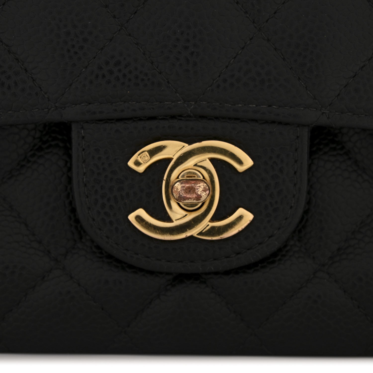 Chanel Caviar Quilted Medium Double Flap Black 11 of 14