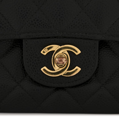 Chanel Caviar Quilted Medium Double Flap Black 11 of 14
