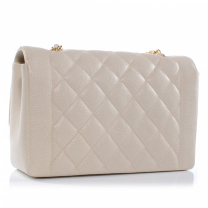 Chanel Caviar Quilted Medium Flap Beige 6 of 7