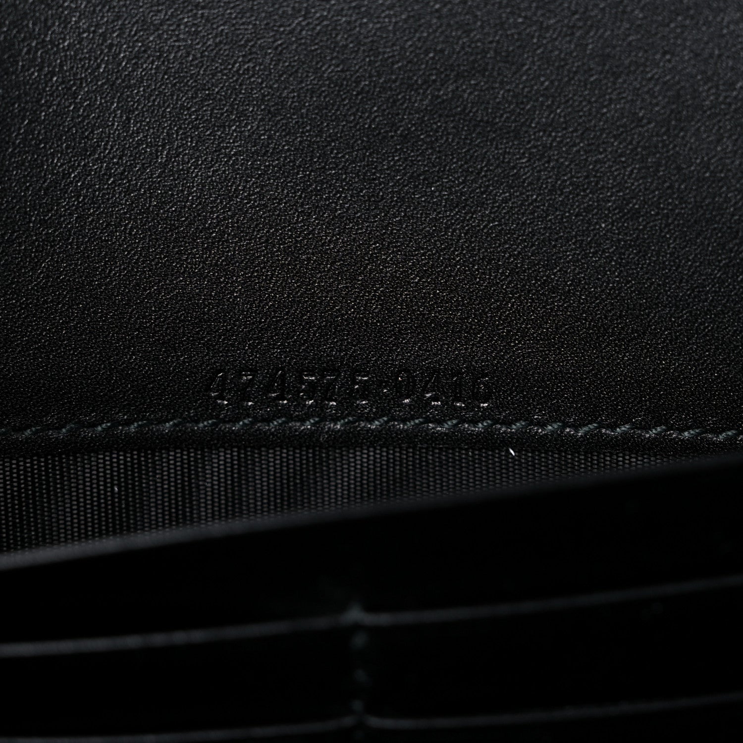 Gucci Calfskin Matelasse GG Marmont Chain Wallet Black 7 of 9
