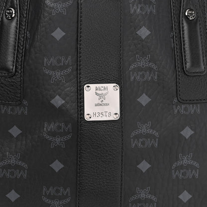 MCM Visetos Large Liz Reversible Shopper Tote Black 9 of 14