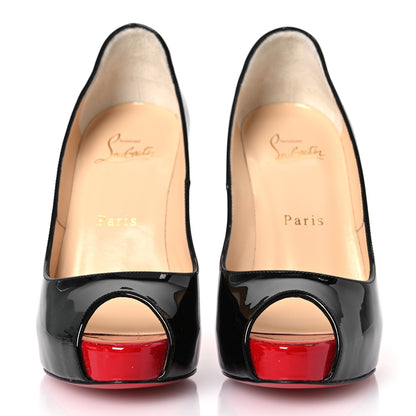 Christian Louboutin Patent New Very Prive 120 Pumps 36 Black 3 of 10