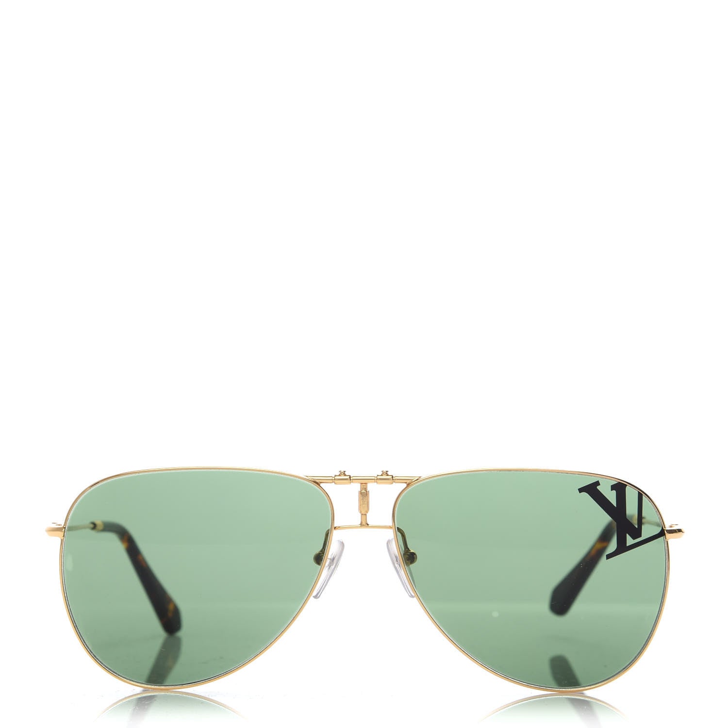 Louis Vuitton Aviator LV Sunglasses Gold 2 of 8