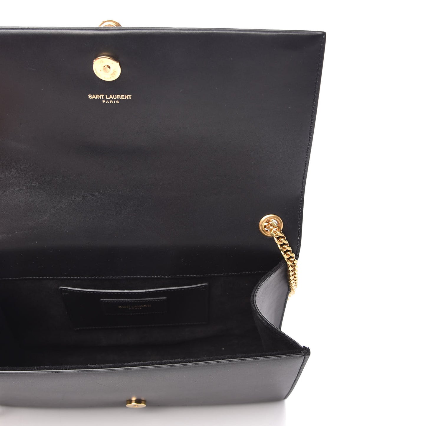 Smooth Calfskin Medium Classic Monogram Kate Tassel Satchel Black