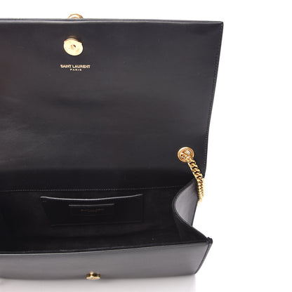 Saint Laurent Smooth Calfskin Medium Classic Monogram Kate Tassel Satchel Black 5 of 8