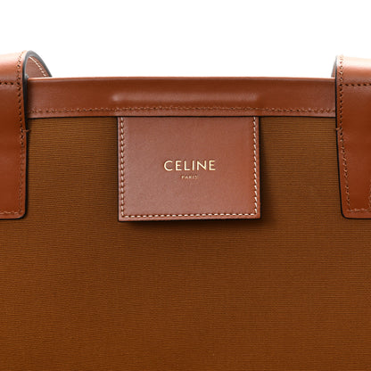 Celine Canvas Calfskin Camouflage Large Couffin Logo Tote Khaki 6 of 10