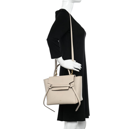Celine Grained Calfskin Micro Belt Bag Light Taupe 2 of 12