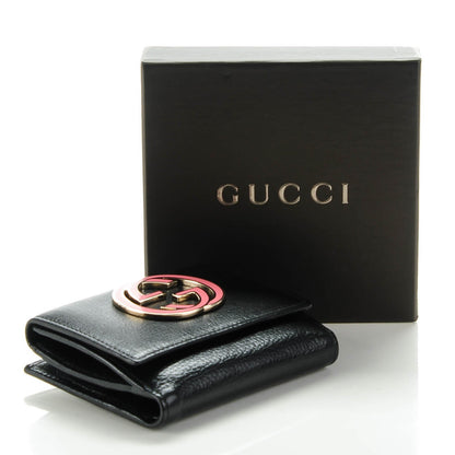 Gucci Goatskin Blondie French Flap Wallet Black 4 of 7