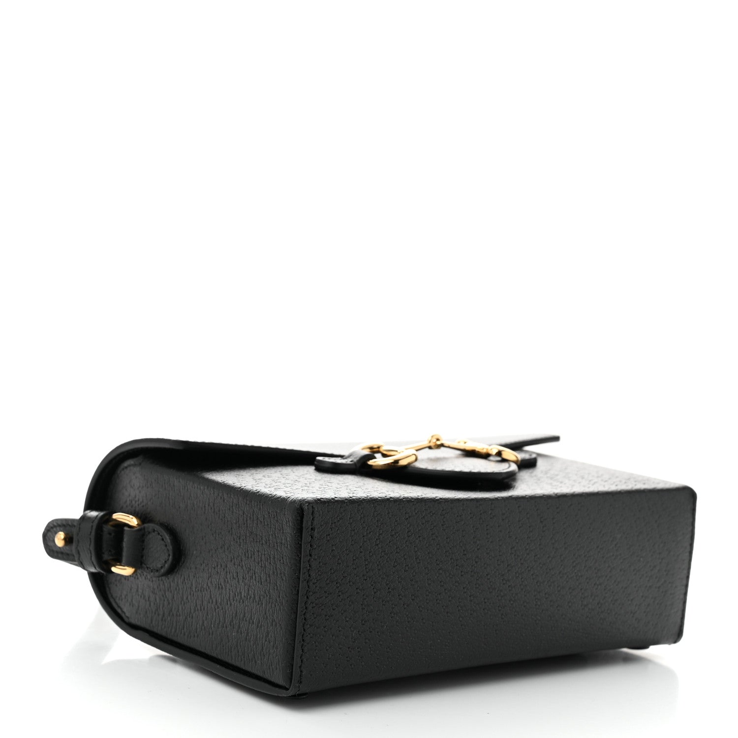 Gucci Calfskin Horsebit 1955 Shoulder Bag Black 4 of 11