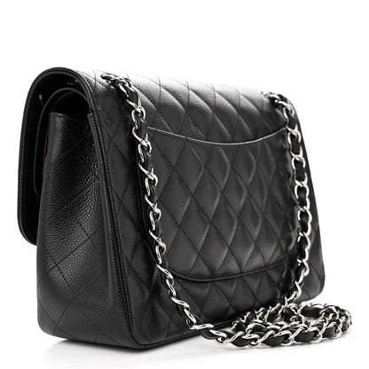 Chanel Caviar Quilted Jumbo Double Flap Black 3 of 11