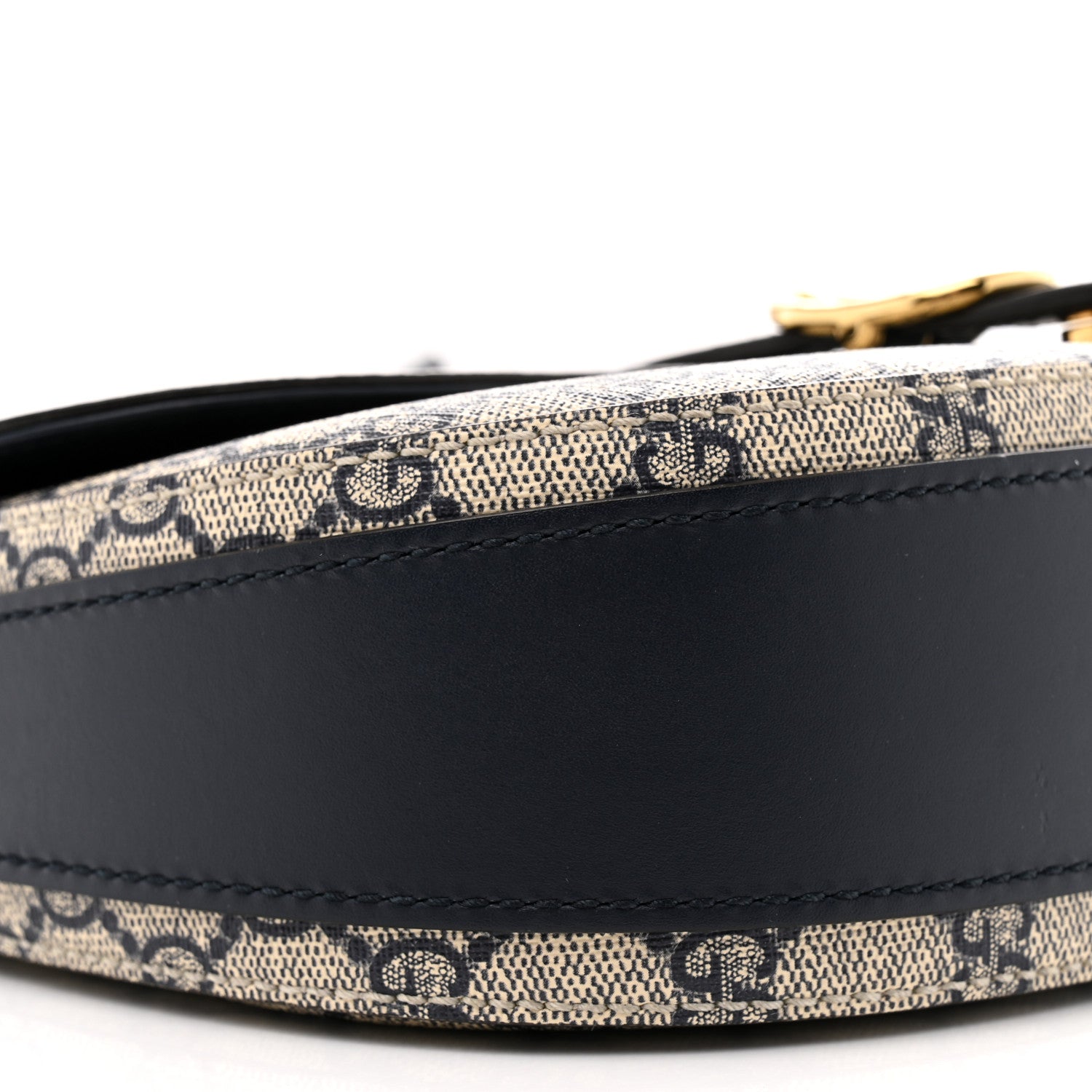 Gucci GG Supreme Monogram Small Messenger Shoulder Bag Beige Blue Navy 17 of 23