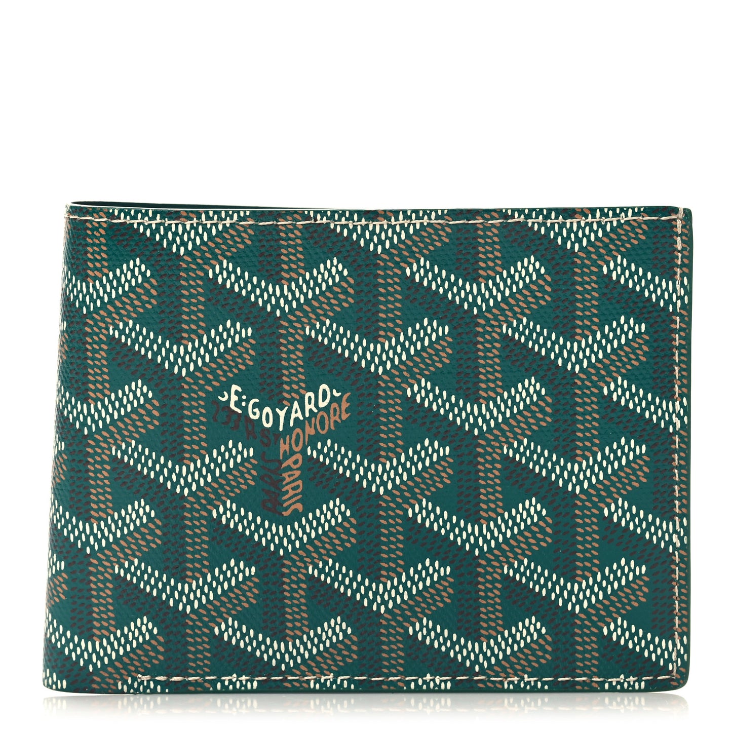 Goyardine Saint Florentin Bi-Fold Wallet Green