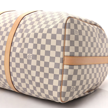 Louis Vuitton Damier Azur Keepall Bandouliere 55 9 of 11