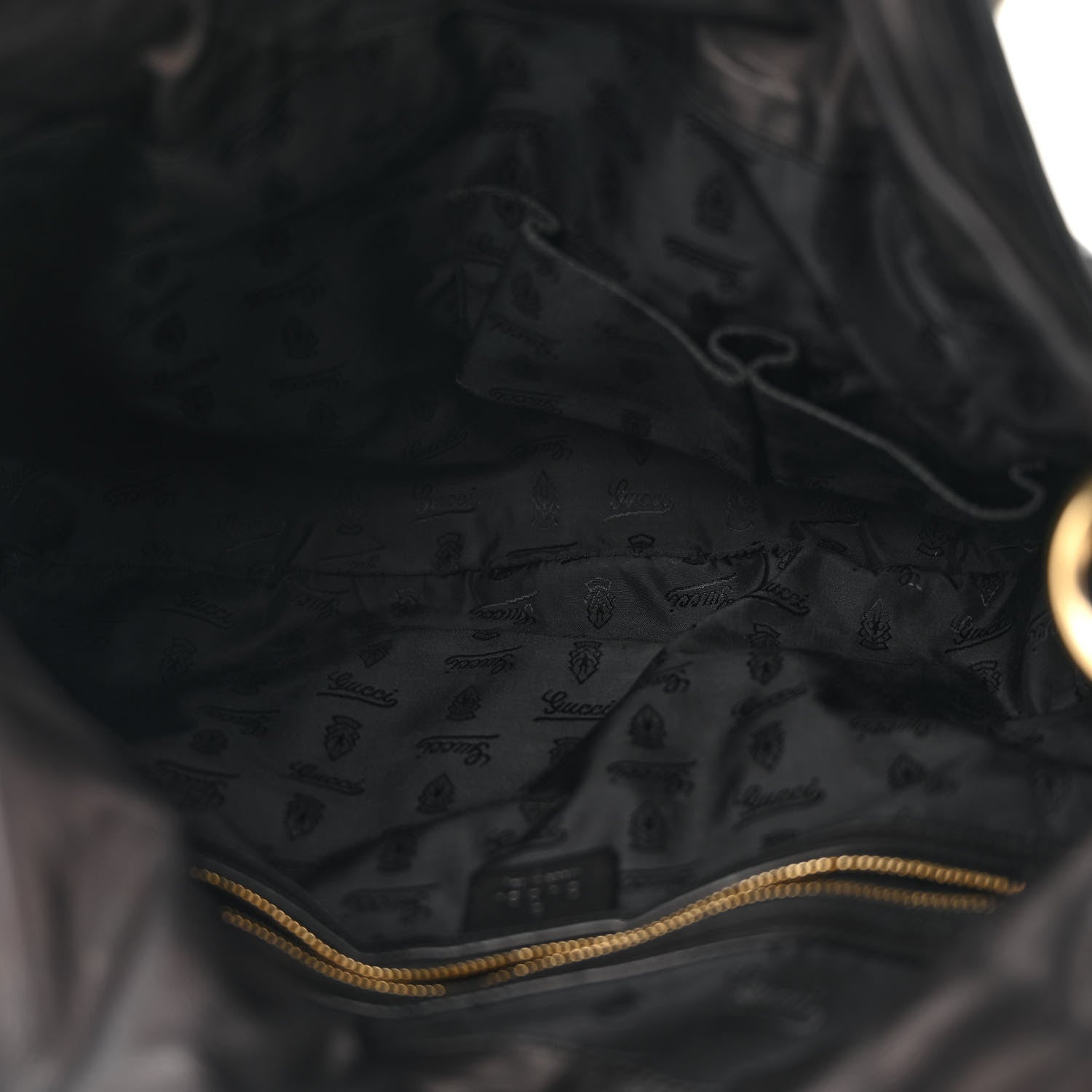 Gucci Patent Large Hysteria Top Handle Bag  Black 5 of 13