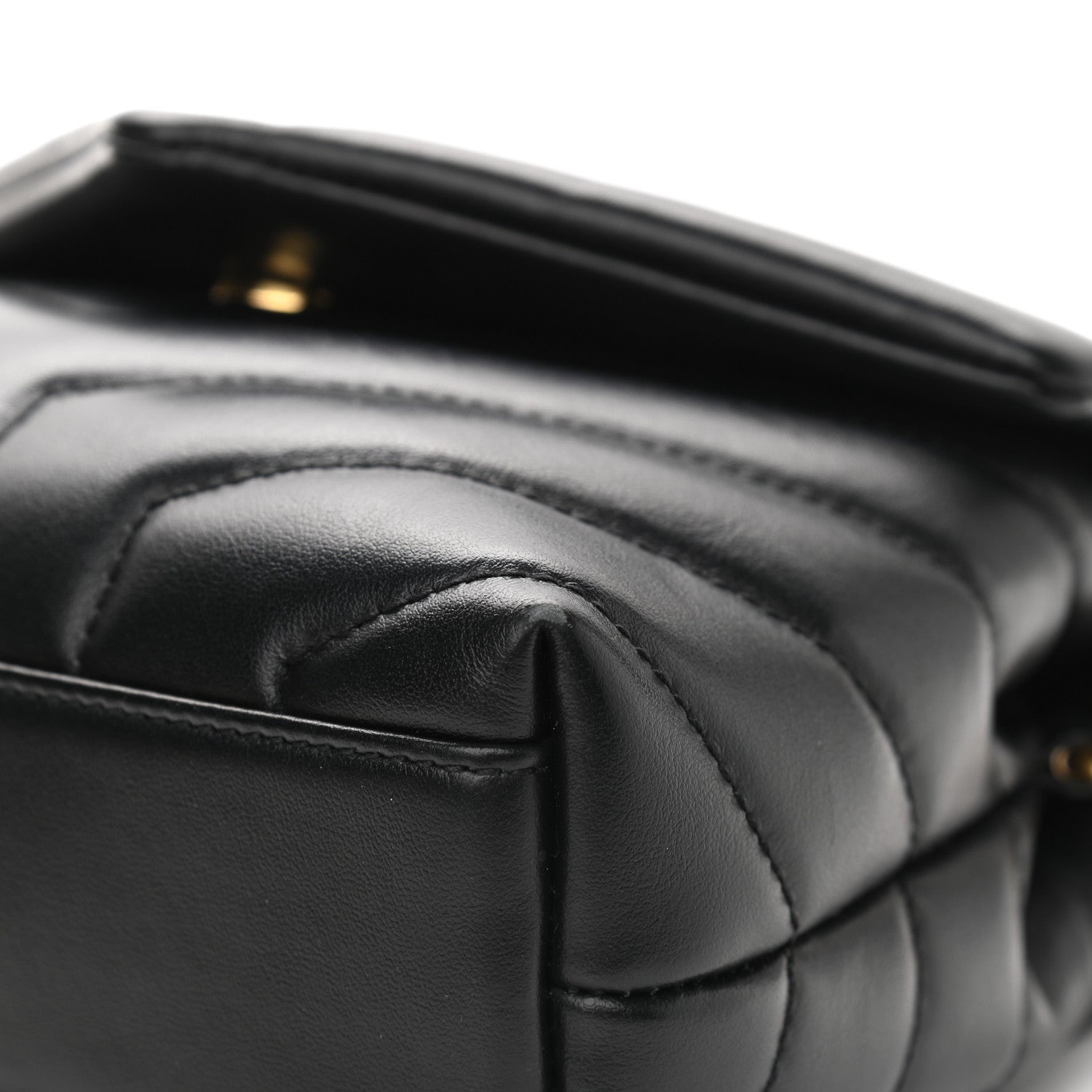 Saint Laurent Calfskin Y Quilted Monogram Toy Loulou Crossbody Bag Black 14 of 15