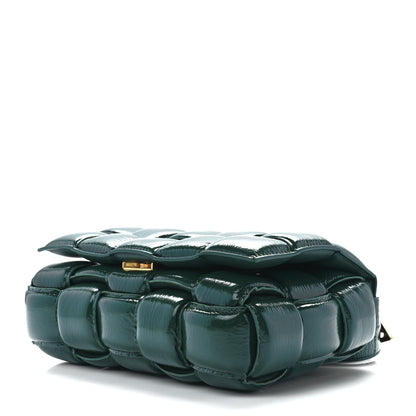 Bottega Veneta Textured Deerskin Maxi Intrecciato Padded Cassette Crossbody Bag Raintree 9 of 11