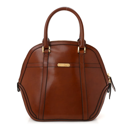 Burberry Bridle Calfskin Medium Orchard Bowling Bag Dark Tan 1 of 13