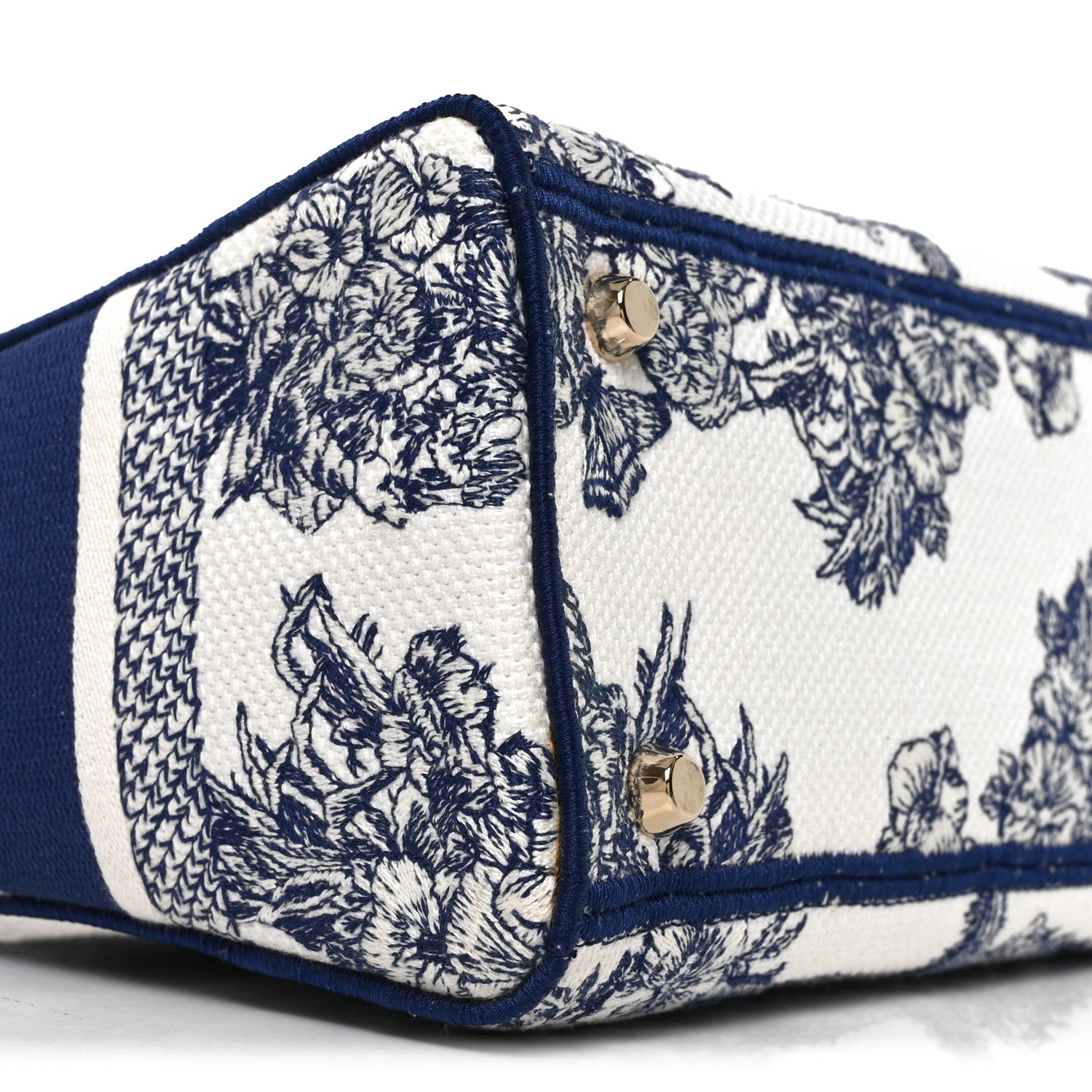 Christian Dior Canvas Reverse Embroidered Rêve d'Infini Medium Lady D-Lite Blue Multicolor 8 of 9