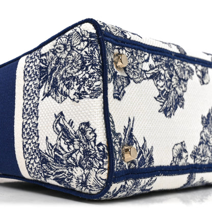 Christian Dior Canvas Reverse Embroidered Rêve d'Infini Medium Lady D-Lite Blue Multicolor 8 of 9