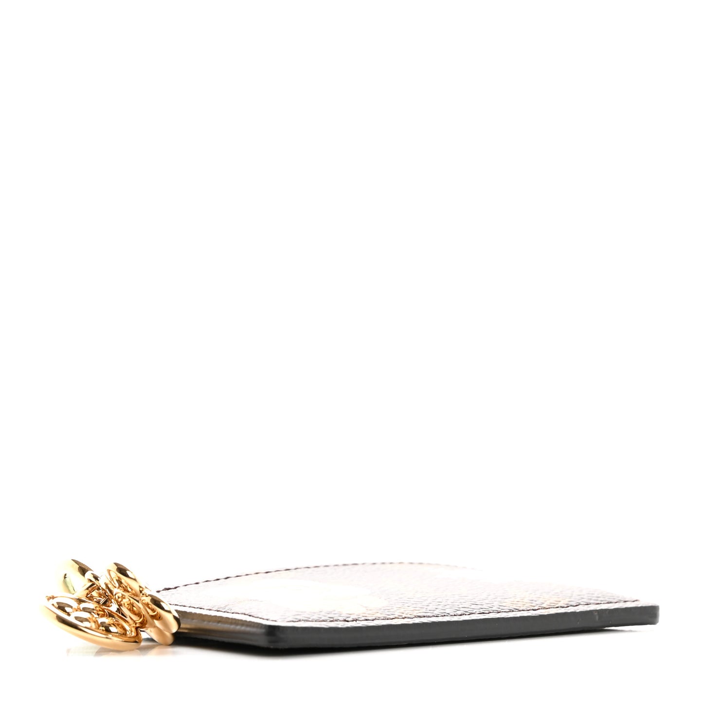 Monogram LV Charms 2024 Christmas Animation Snow Show Card Holder Azur Frost