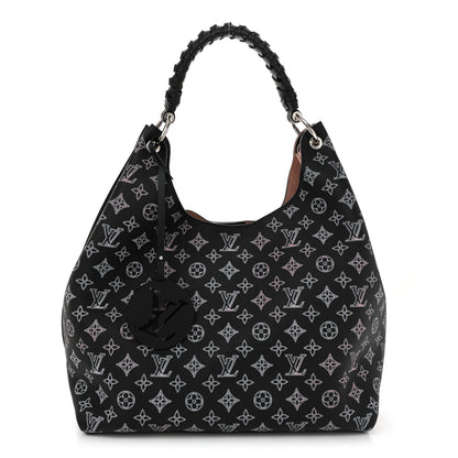 Louis Vuitton Mahina Carmel Hobo PM Black 1 of 9
