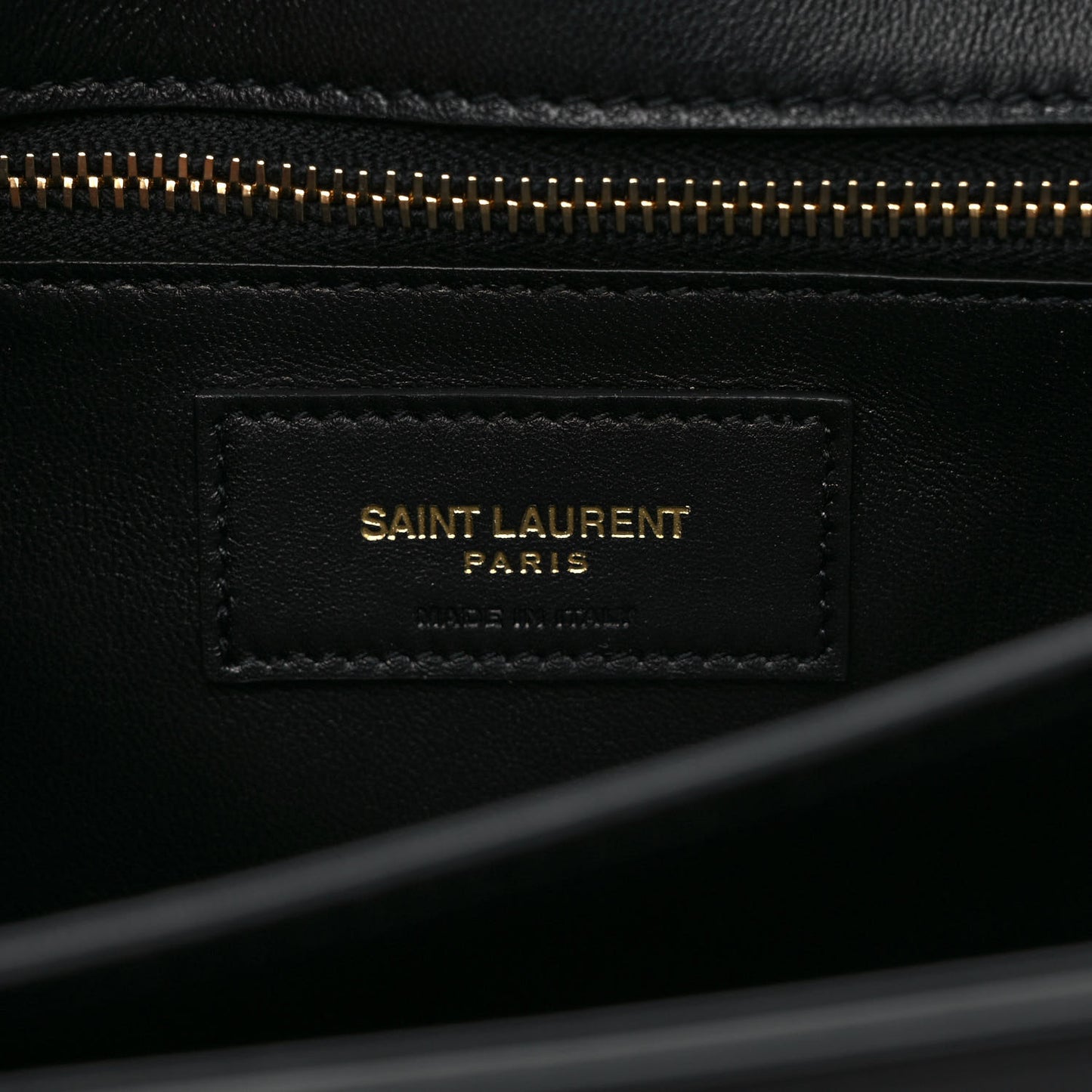 Smooth Calfskin Le Maillon Satchel Black