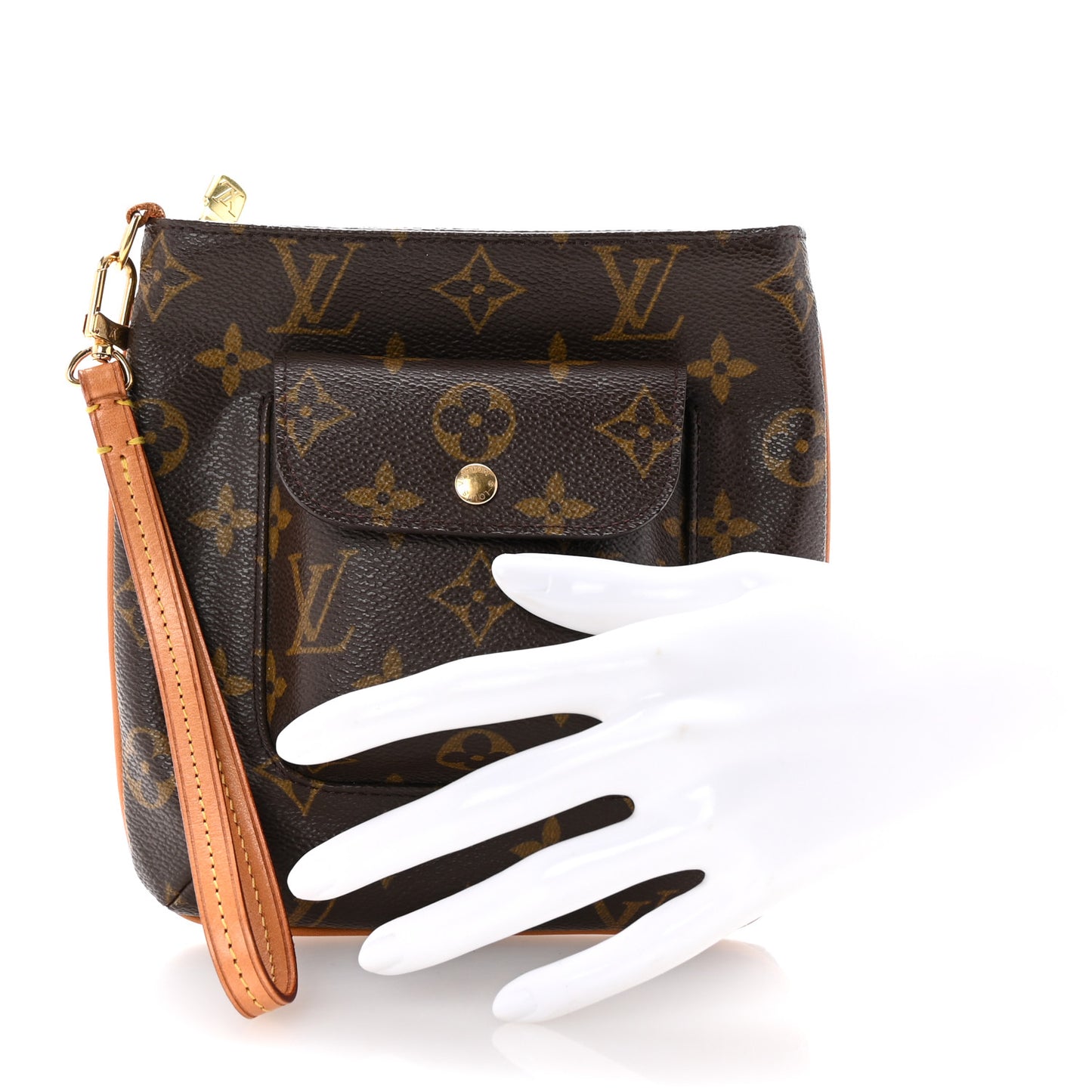 Monogram Partition Wristlet
