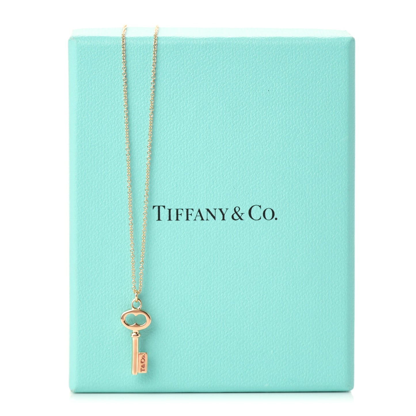 18K Rose Gold Mini Key Pendant Necklace