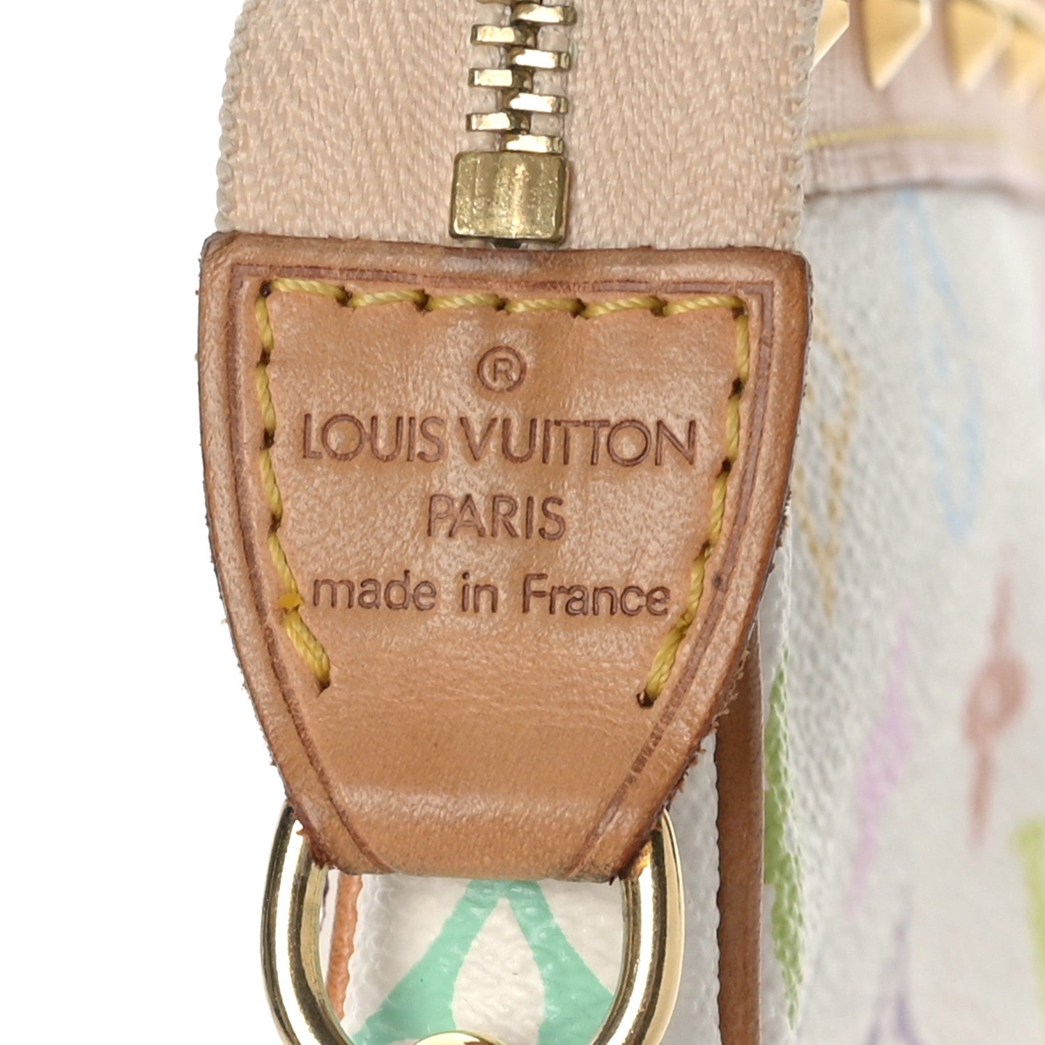 Louis Vuitton Monogram Multicolor Pochette Accessories White 7 of 9