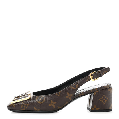 Louis Vuitton Monogram Madeleine Slingback Pumps 37.5 1 of 10