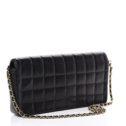 Chanel Lambskin East West Chocolate Bar Flap Black 2 of 19