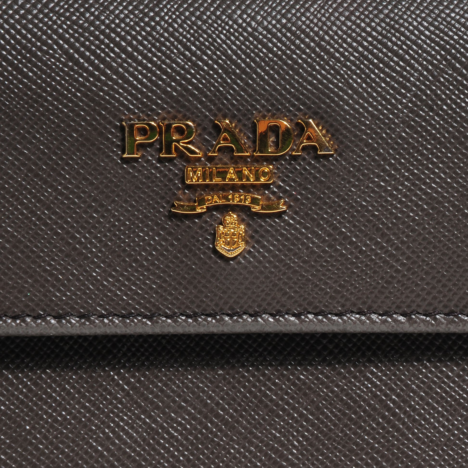 Prada Saffiano Metal Long Wallet Grafite 7 of 8