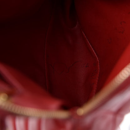 Chanel Lambskin Quilted Shoulder Bag Red 23 of 26