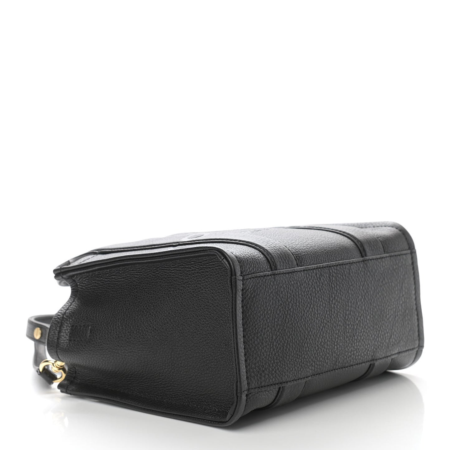 Grained Calfskin Small The Tote Bag Black