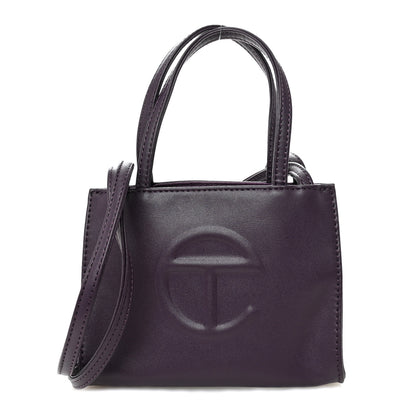 Telfar Vegan Leather Small Shopping Bag Eggplant 1 of 19