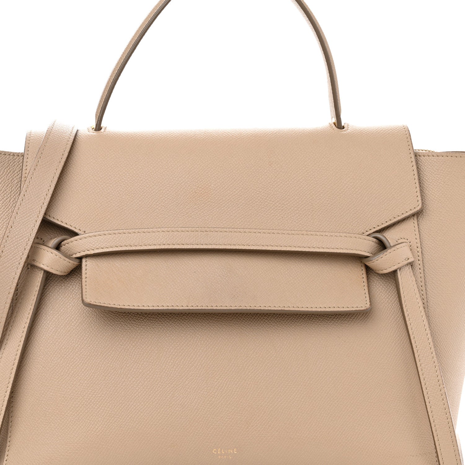 Celine Grained Calfskin Mini Belt Bag Light Taupe 8 of 13