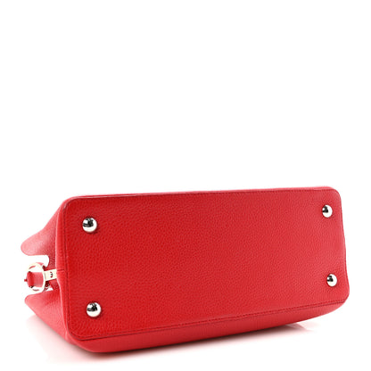 Louis Vuitton Taurillon Capucines MM Coquelicot 4 of 9