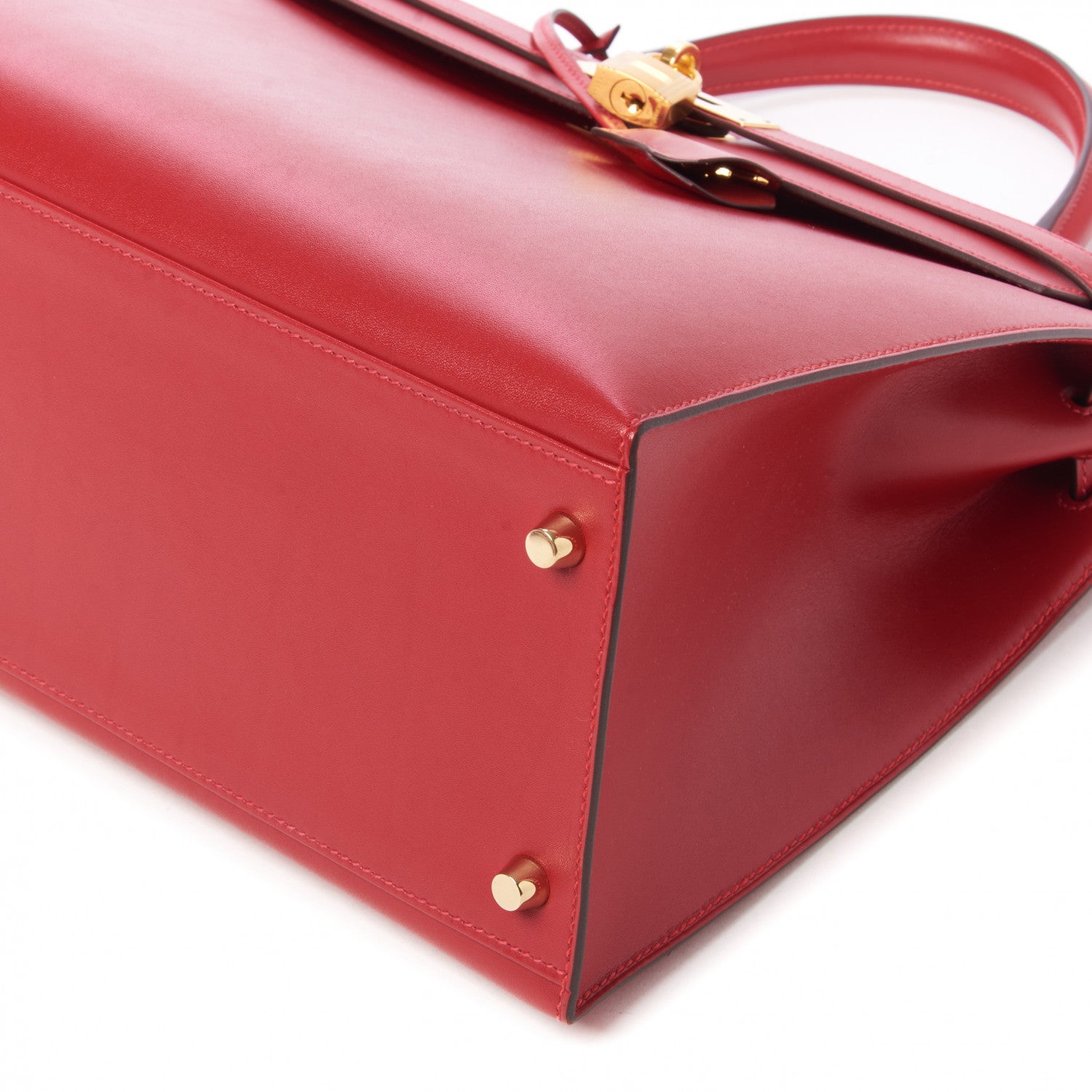 Hermes Tadelakt Kelly Sellier 35 Rouge Vif 5 of 31