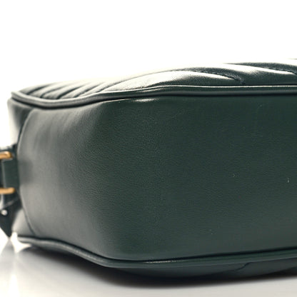 Saint Laurent Calfskin Matelasse Monogram Lou Camera Bag Vert Fonce 8 of 10