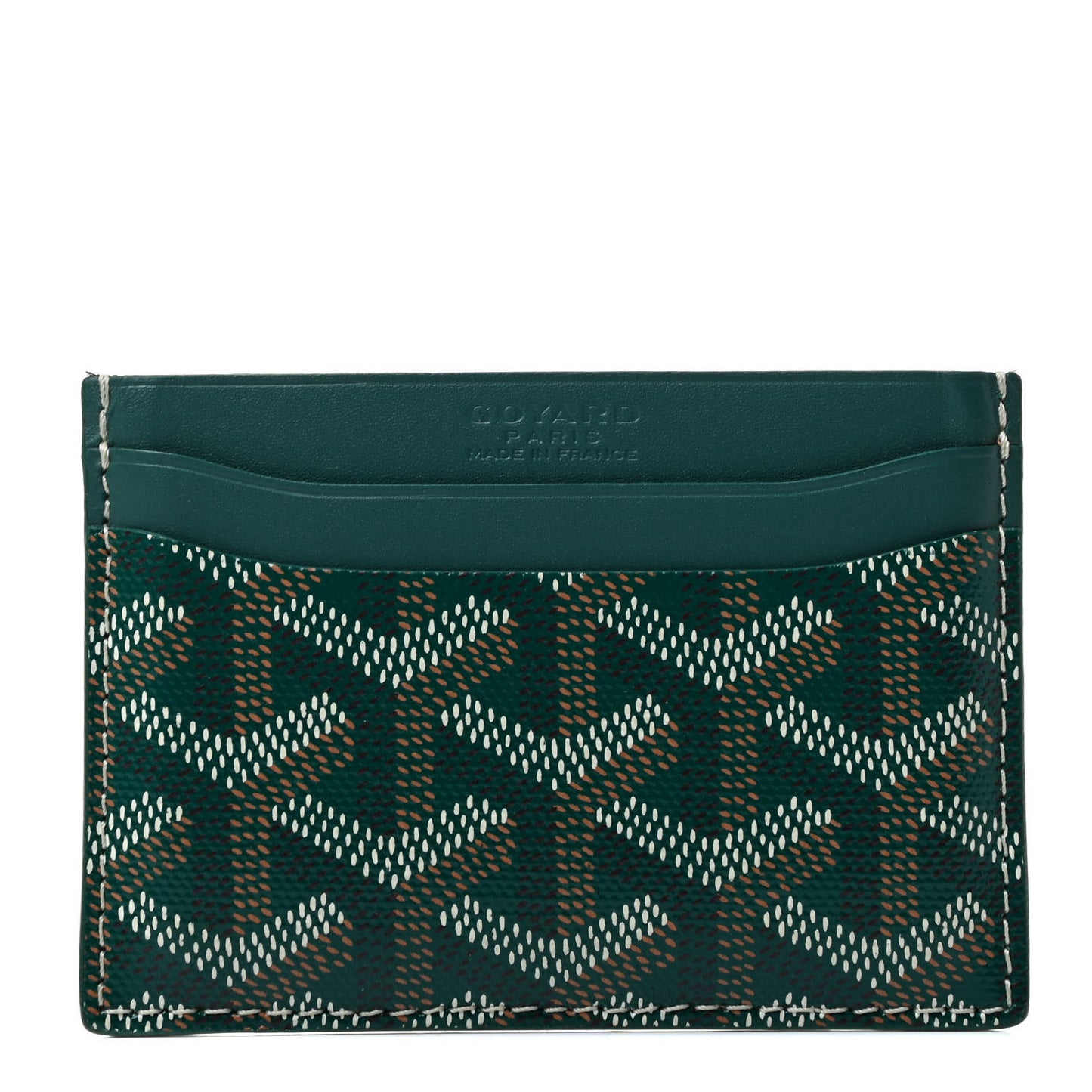 Goyardine Saint Sulpice Card Holder Green