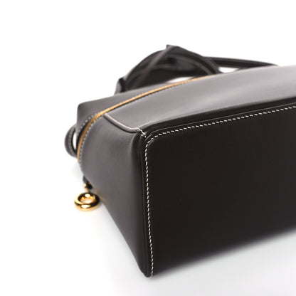 Loro Piana Smooth Calfskin Extra Bag L27 Dark Chocolate Licorice 7 of 9