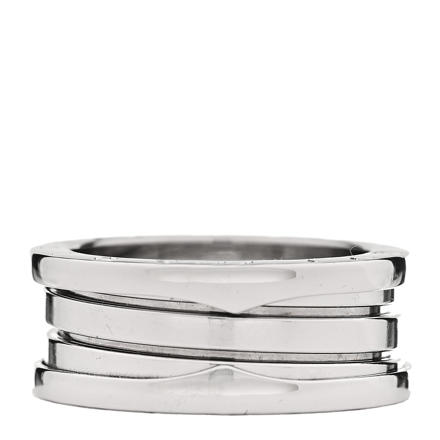 Bulgari 18K White Gold B.Zero1 Three-Band Ring 56 7.5 3 of 5