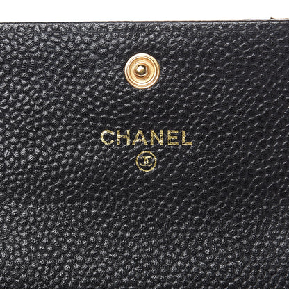 Chanel Caviar Quilted Flap Card Holder Black 6 of 8
