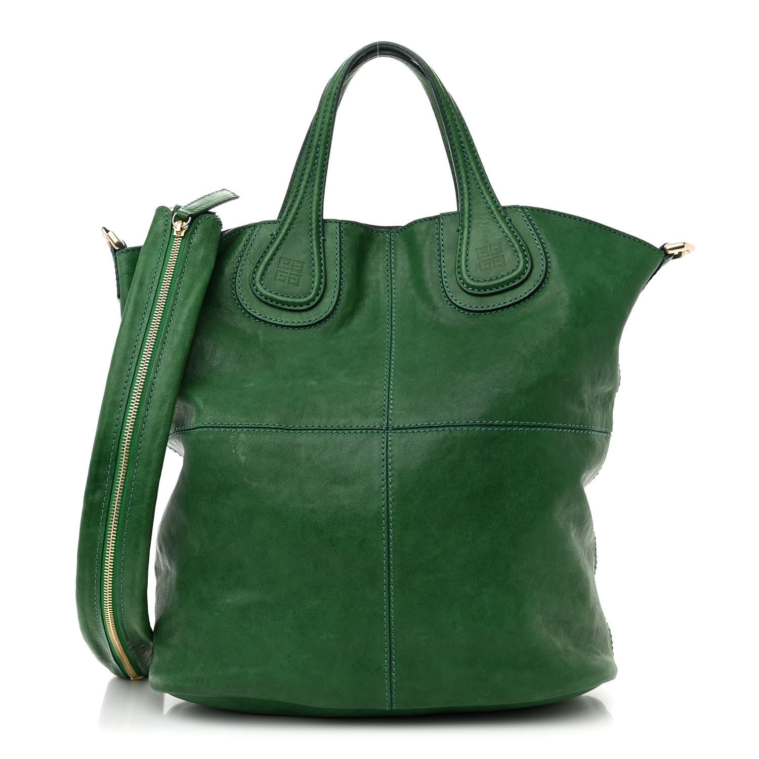 Givenchy Lambskin North South Nightingale Emerald 1 of 12