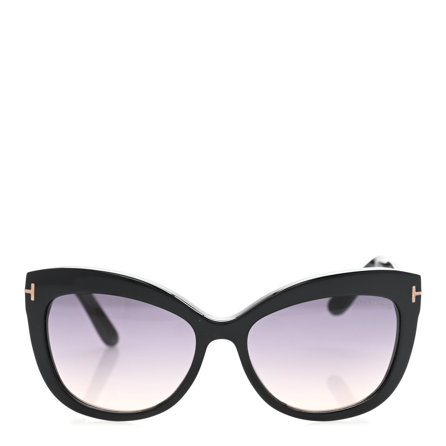 Tom Ford Acetate Alistair Cat Eye Sunglasses TF524 Black 2 of 9