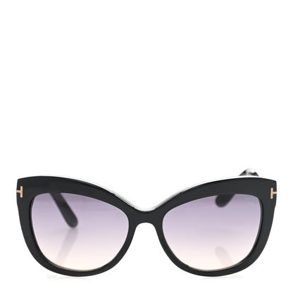 Tom Ford Acetate Alistair Cat Eye Sunglasses TF524 Black 2 of 9