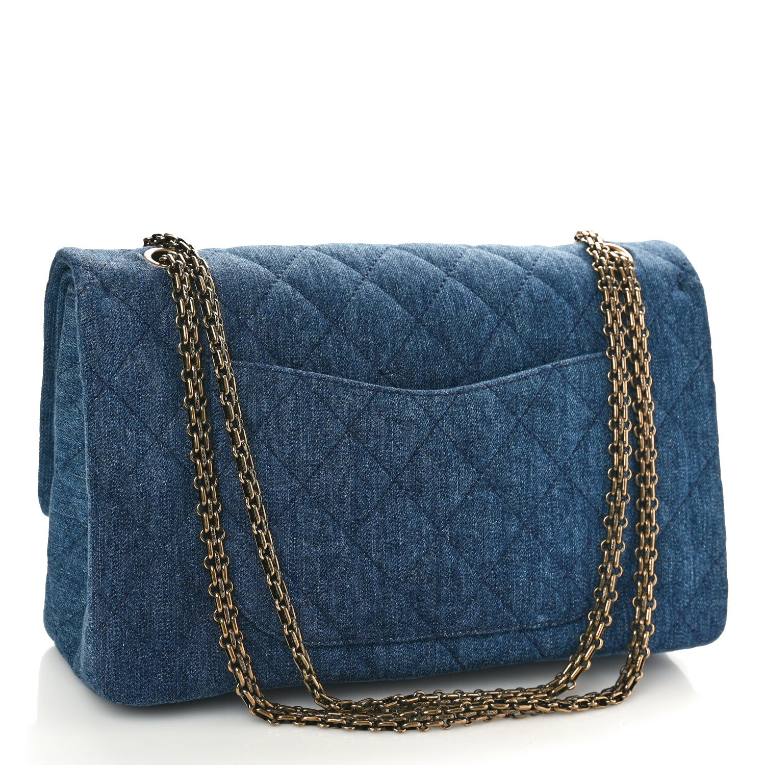 Chanel Denim Quilted 2.55 Reissue 227 Flap Blue 3 of 10