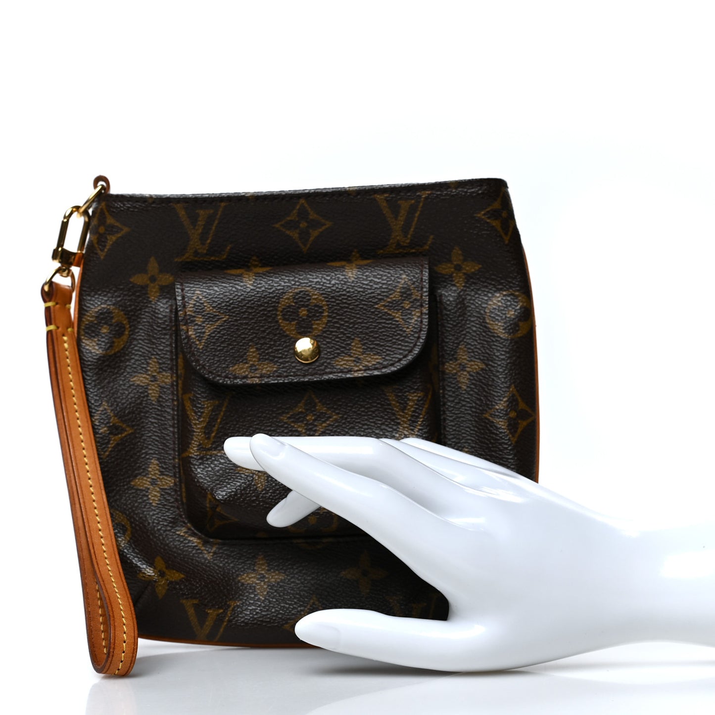 Monogram Partition Wristlet
